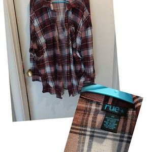 Boyfriend Plaid Button up Shirt